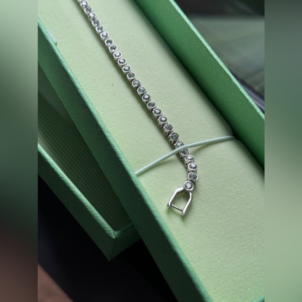 Swarovski Silver Bracelet with Clear Crystals